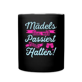 Niveau détenir cadeau filles JGA fête boire - Mug uni - noir - Devant