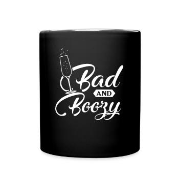Bad and drunk gift party JGA drink - Full Colour Mug - black - Front