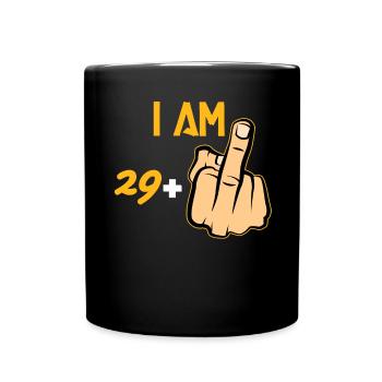 30e anniversaire - Mug uni - noir - Devant