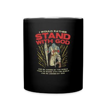 Chevaliers cadeau templier Dieu Bible Jésus Chevaliers - Mug uni - noir - Devant