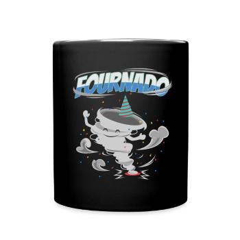 Fournado, anniversaire, enfant de 4 ans - Mug uni - noir - Devant