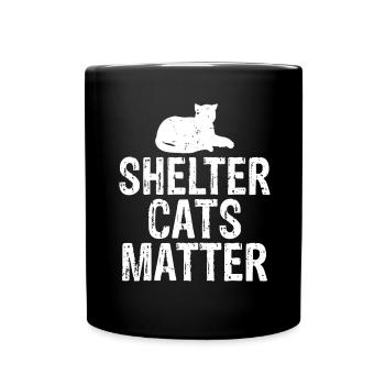 Katzenliebhaber-Schutz-Katzen-Angelegenheits-Katzen-Rettung - Tasse einfarbig - Schwarz - Vorne