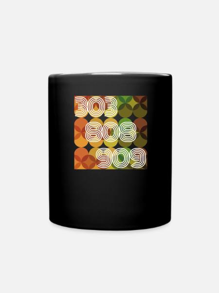 303 808 909 analog Synth Retro T-Shirt Geschenk - Tasse einfarbig - Schwarz