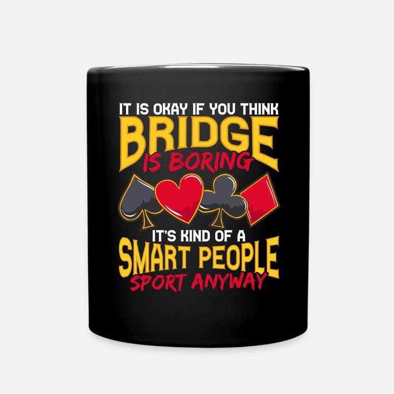 Pont Jeu de cartes Pont Smart People Sport - Mug uni - noir