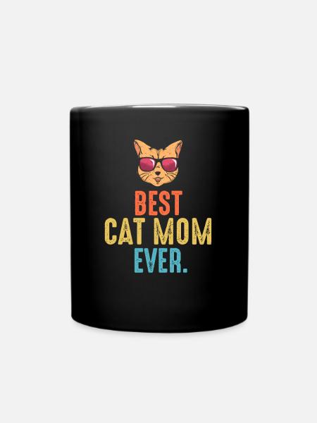Best Cat Mom 2 - Tasse einfarbig - Schwarz