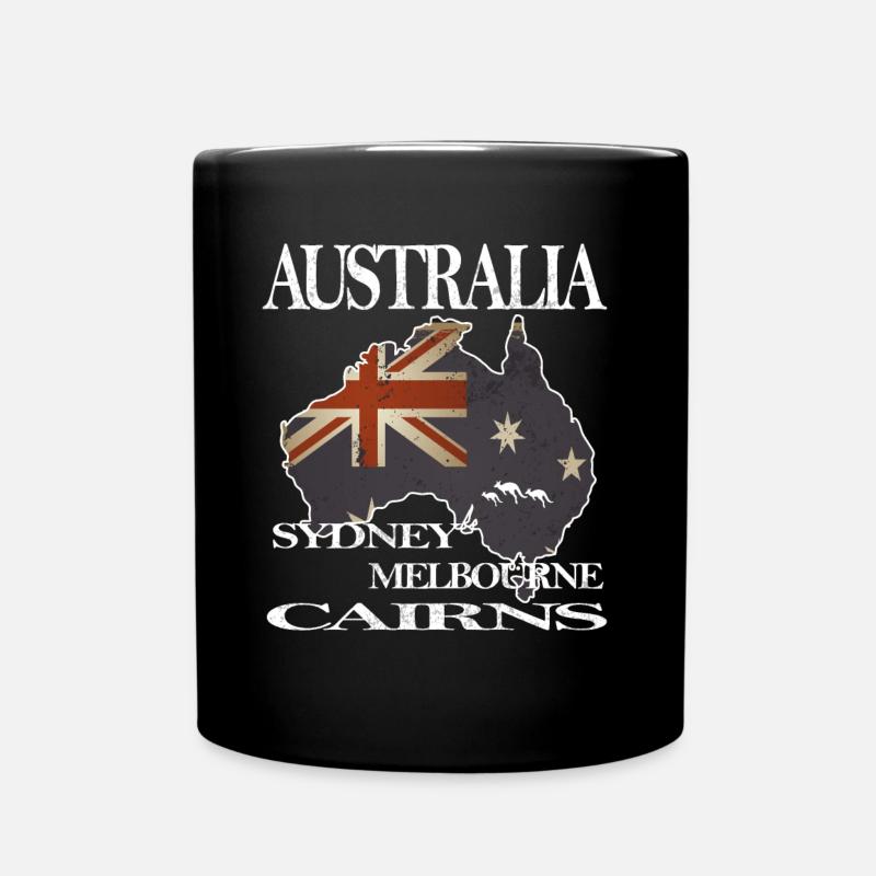 Australie, Sydney, Melbourne, cadeau - Mug uni - noir