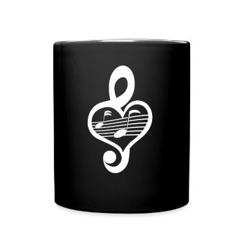 musicien - Mug uni - noir - Devant