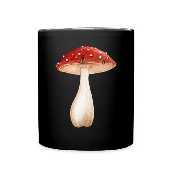 Fly Agaric Hippy Festival de t-shirt psychédélique - Mug uni - noir - Devant