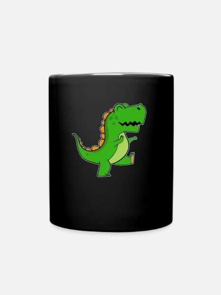 Tshirt Enfant T-Rex Dinosaure - Mug uni - noir