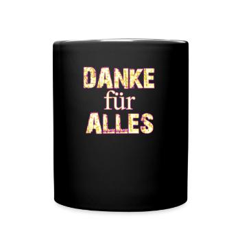 Merci pour tout - Mug uni - noir - Devant