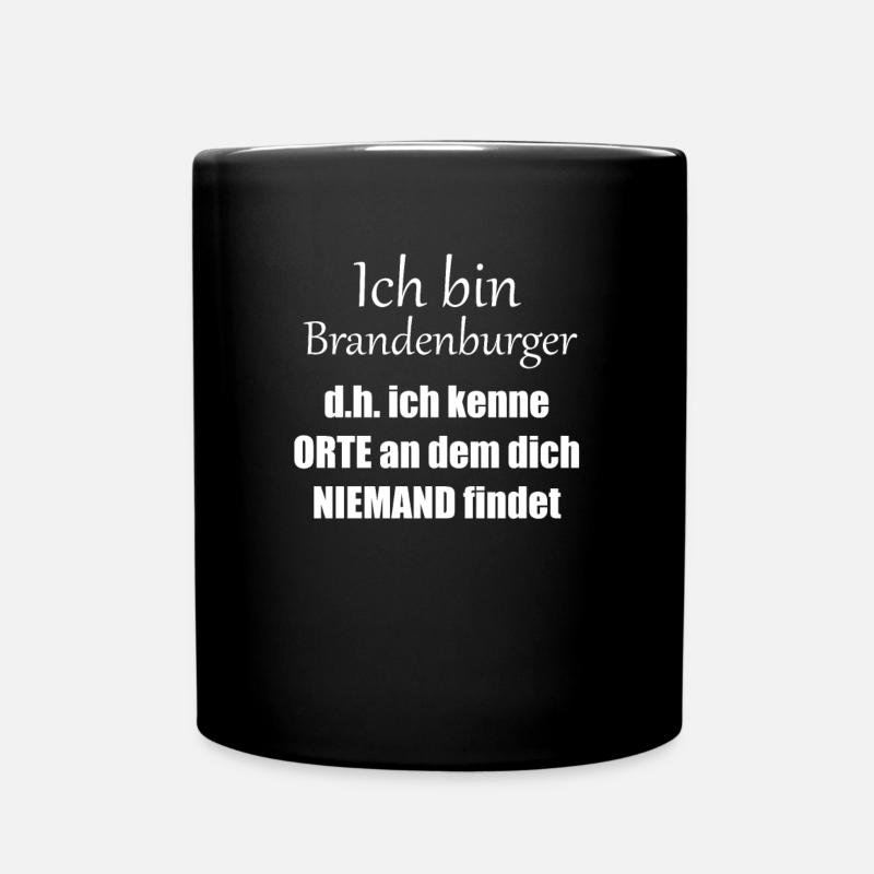 Brandenburg - Tasse einfarbig - Schwarz