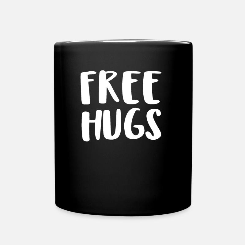 Free Hugs - Full Colour Mug - black