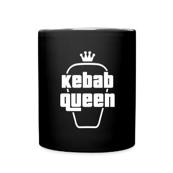 Kebab Queen - Tasse einfarbig - Schwarz - Vorne