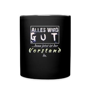 Vorstand - Tasse einfarbig - Schwarz - Vorne