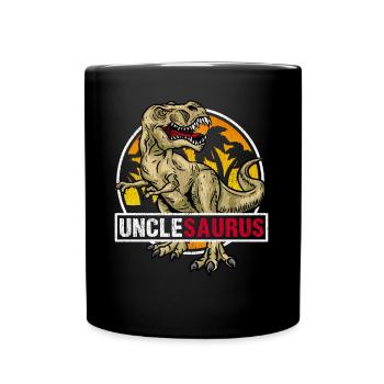 Uncle Dinosaur T-Shirt Family Prehistoric - Full Colour Mug - black - Front