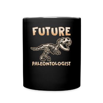 Paleontologists T-Shirt Ice Age Dinosaur Dino Kids - Full Colour Mug - black - Front