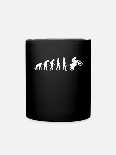 Evolution moto - Mug uni - noir