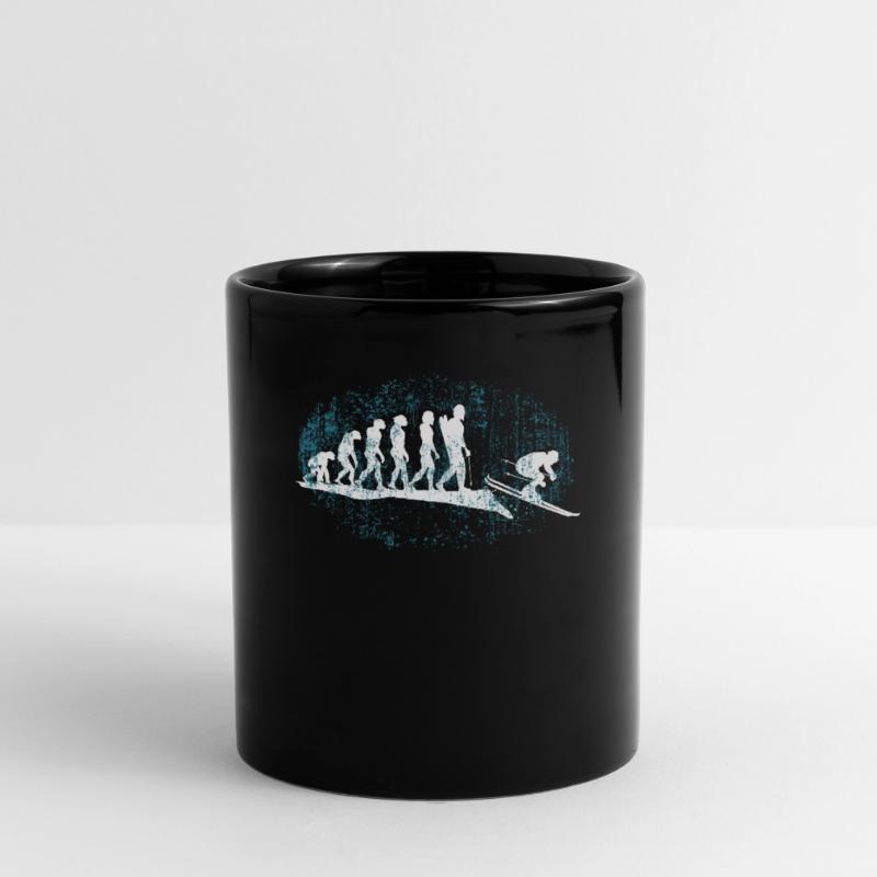 Ski Evolution Skiing Full Colour Mug