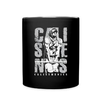 Calisthenics Street Fitness Muscle-Up - Tasse einfarbig - Schwarz - Vorne