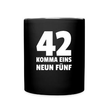 42 Comma One Nine Five - Full Colour Mug - black - Front