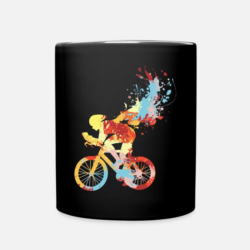 Vélo de route - Mug uni - noir