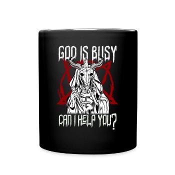 Satan Pentagram T-Shirt Lucifer 666 Heide Sorcière - Mug uni - noir - Devant