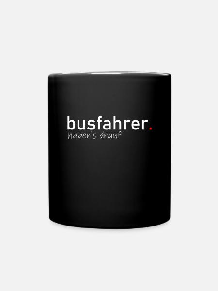 Busfahrer - Tasse einfarbig - Schwarz