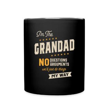 Grand-père drôle fête des pères grand-père - Mug uni - noir - Devant