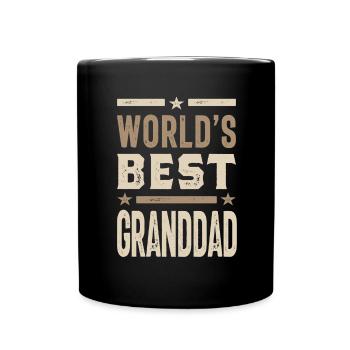 Das beste Großvater-Großvater-Geschenk der Männer Welt - Tasse einfarbig - Schwarz - Vorne