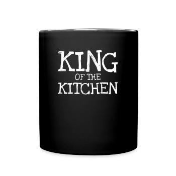King Of The Kitchen - Tasse einfarbig - Schwarz - Vorne