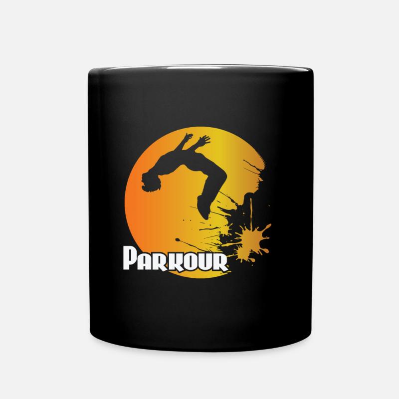 Backflip de parkour - Mug uni - noir