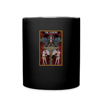 Satan Tarot Card T-Shirt Love Devil Dead 666 - Mug uni - noir - Devant