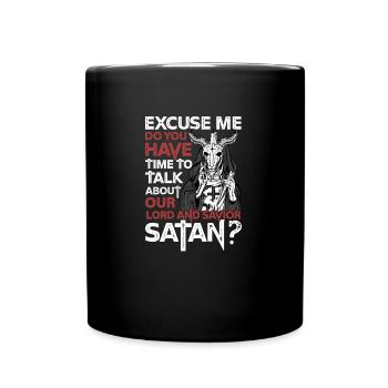 Satan Baphomet T-Shirt 666 Diable Sinner God 666 - Mug uni - noir - Devant