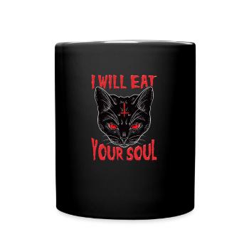 Je vais manger ton âme T-Shirt Satan Occult 666 - Mug uni - noir - Devant