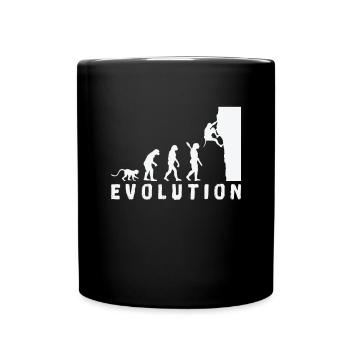 Climbing Bouldering Evolution - Full Colour Mug - black - Front