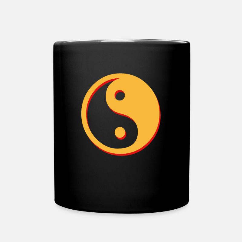 Ying Yang - Full Colour Mug - black