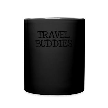 Travel Buddies - Tasse einfarbig - Schwarz - Vorne