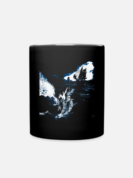The call of the mermaid - Full Colour Mug - black
