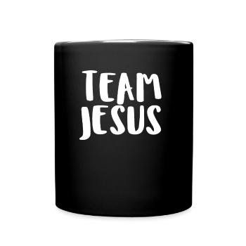 Team Jesus - Full Colour Mug - black - Front
