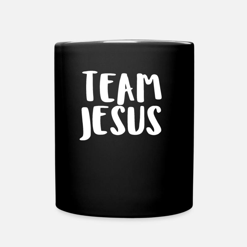 Team Jesus - Tasse einfarbig - Schwarz
