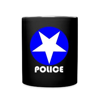 police - Mug uni - noir - Devant