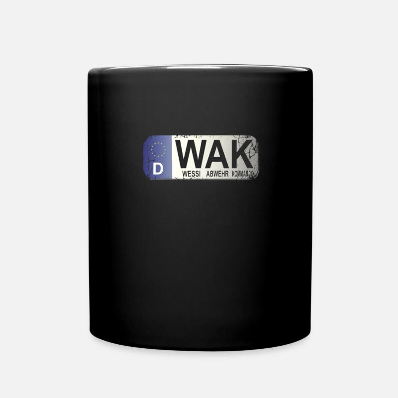 Plaque d'immatriculation de voiture WAK Allemagne - Mug uni - noir