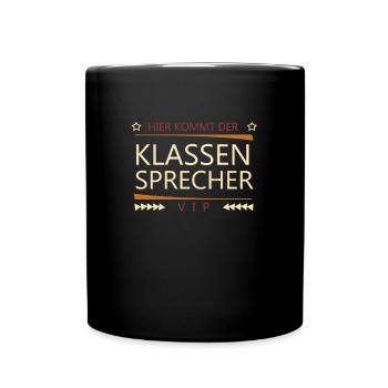Klassensprecher - Tasse einfarbig - Schwarz - Vorne