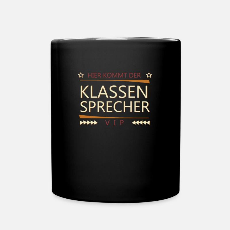 Klassensprecher - Tasse einfarbig - Schwarz