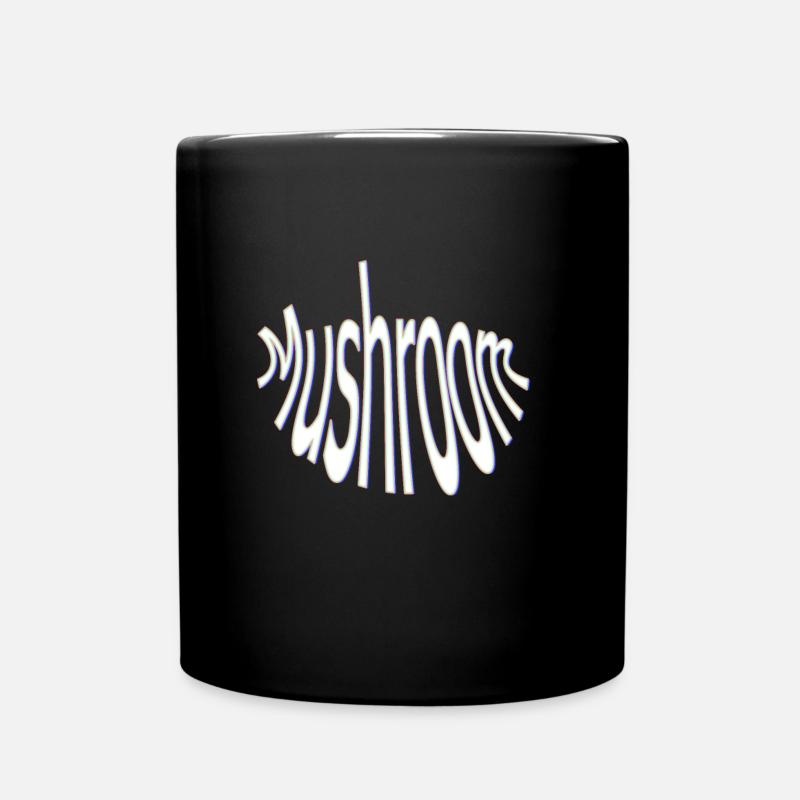 Mushroom - Full Colour Mug - black