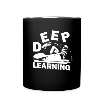 Deep learning - Full Colour Mug - black - Front