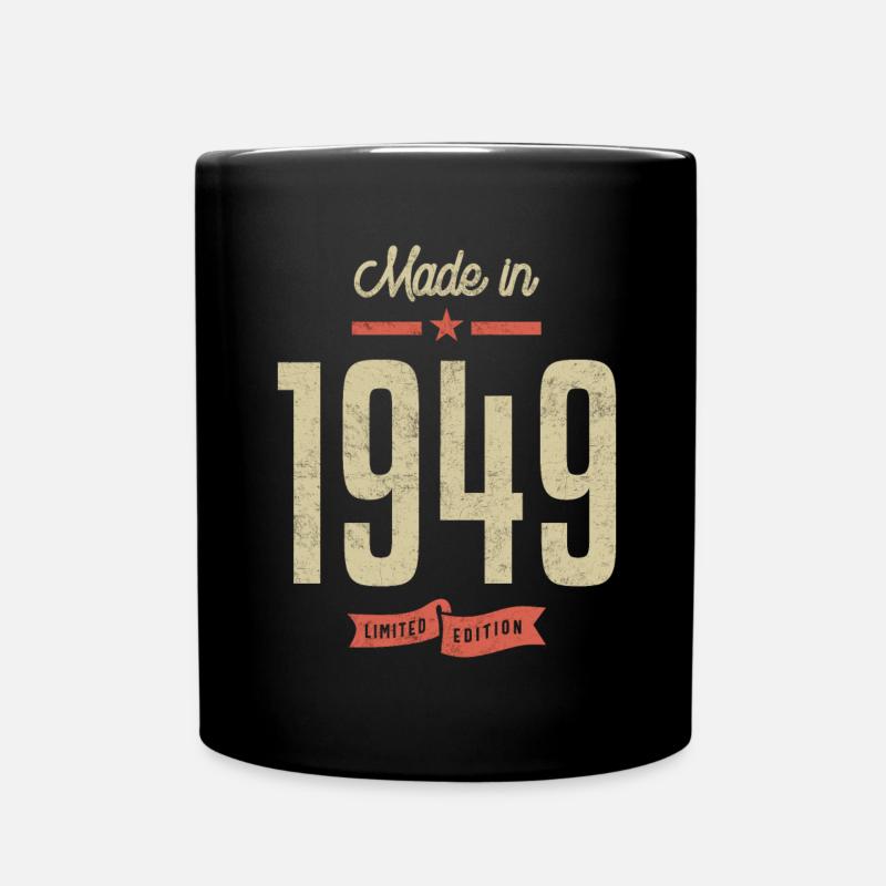 Made In 1949 Geburtstagsgeschenk - Tasse einfarbig - Schwarz
