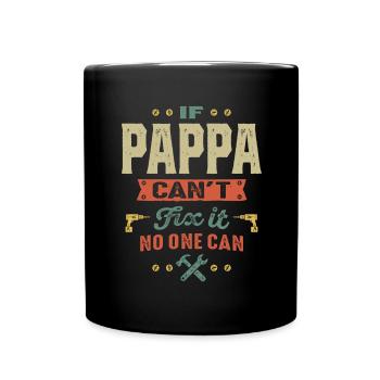 Mens si Pappa ne peut pas le réparer Papa Gift - Mug uni - noir - Devant