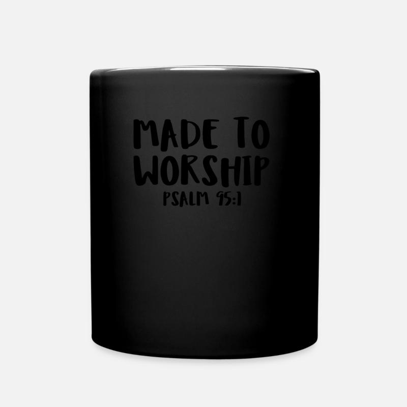 Fait pour adorer le Psaume 951 - Mug uni - noir