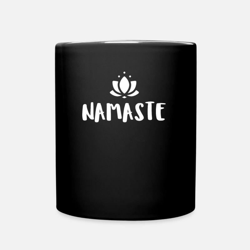 Namaste - Tasse einfarbig - Schwarz